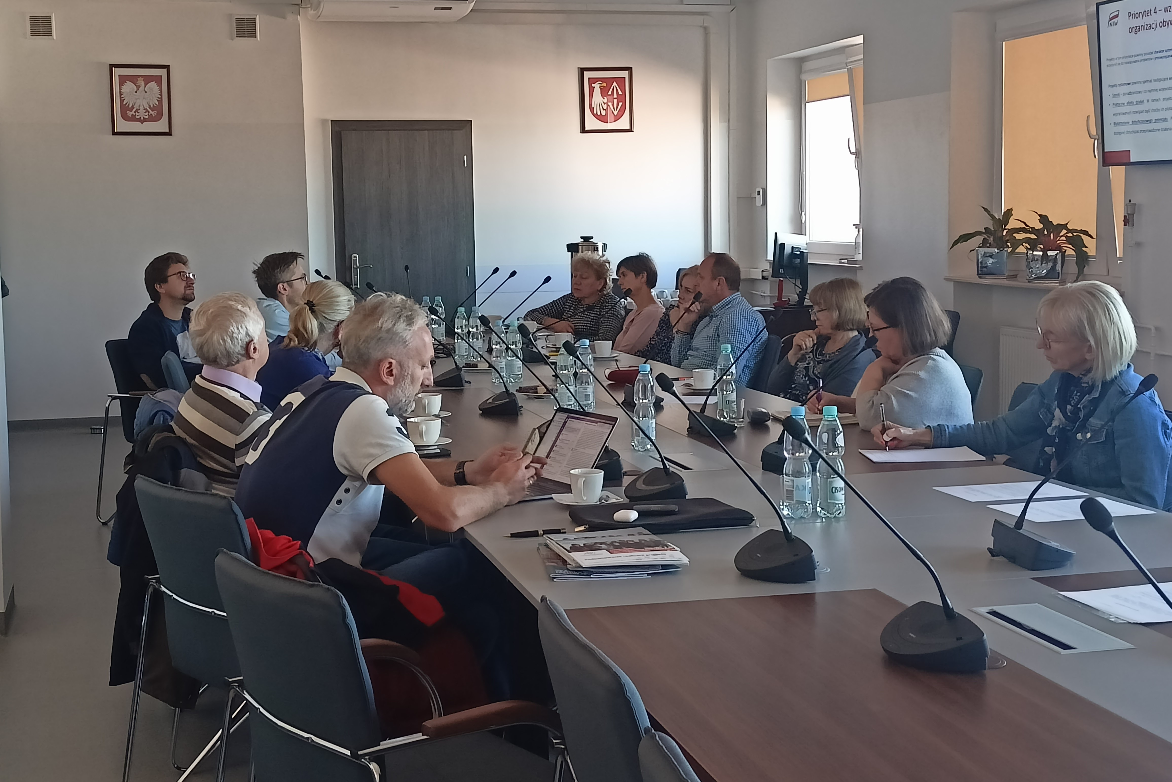 Spotkanie z organizacjami pozarządowymi zorganizowane w Starostwie Powiatu Grodziskiego.
