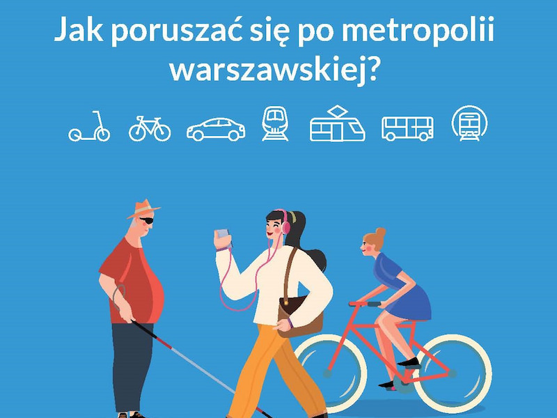 Ikona do artykułu: Zrównoważona mobilność w metropolii warszawskiej!