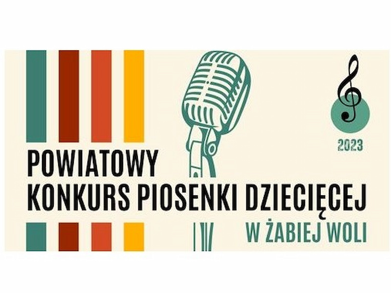 Ikona do artykułu: Zaproszenie na finał Powiatowego Konkursu Piosenki Dziecięcej w Żabiej Woli